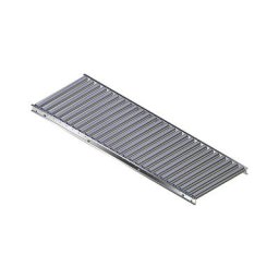 Gura Transporteur à rouleaux pour charges légères, cadre et rouleaux en aluminium, largeur voie 600 mm, entraxe 75 mm, longueur 2,0 m