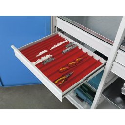 ANKE Goulotte compacte, pour l x p tiroirs 650 x 540 mm, hauteur cloison 29 mm