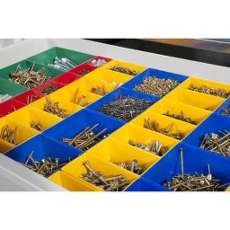 C+P Kit de compartimentation pour tiroirs, compartiments en plastique, pour armoire de profondeur 400 mm