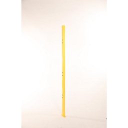 Axelent Montant pour cloison grillagée pour la protection de machines X-GUARD CLASSIC, jaune zinc, garde au sol 100 mm, hauteur 2300 mm