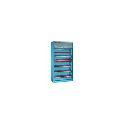 LISTA Armoire à rideaux CNC, 8 niveaux, 112 supports ISO-SK 40, bleu clair RAL 5012