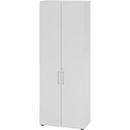 VERA-ZWO - Armoire de bureau, h x l x p 2156 x 800 x 420 mm, 5 tablettes, gris clair