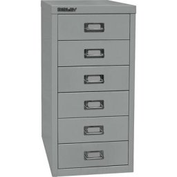 BISLEY MultiDrawer™ série 29, format A4, 6 tiroirs, argent