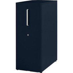 BISLEY Meuble de rangement Tower™ 3, avec plateau de finition, version droitière, 3 tablettes, prusse