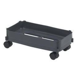 Plateau roulant, force max. 80 kg, pour capacité 60 l, roulettes pour moquettes