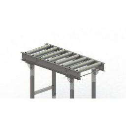 Gura Transporteur à rouleaux, cadre en acier et rouleaux en acier galvanisé, largeur voie 400 mm, entraxe des essieux 125 mm, longueur 1 m