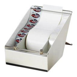 Dévidoir d'étiquettes adhésives, pour rouleaux à enroulement int. / ext., Ø max. rouleaux 240 mm, L x l x h 290 x 283 x 180 mm