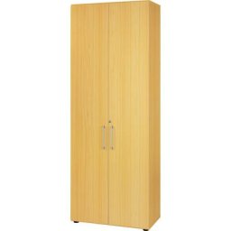 eurokraft pro RENATUS - Armoire pour bureau, 5 tablettes, 6 hauteurs de classeurs, façon hêtre