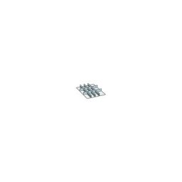 LISTA Kit de compartimentation pour tiroirs de dimensions 459 x 612 mm, parois à fentes et séparateurs métalliques pour une compartimentation flexible, 3 parois à fentes, 6 + 2 séparateurs métalliques, hauteur façade 100 mm
