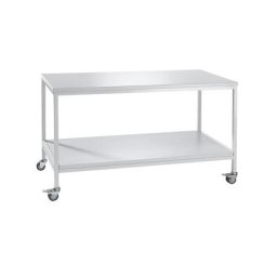 Table roulante de laboratoire, avec tablette, charge max. 200 kg, l x p x h 1200 x 750 x 900 mm
