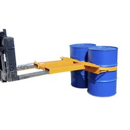 eurokraft pro Pince à fûts, pour 2 fûts, charge max. 1000 kg, orange