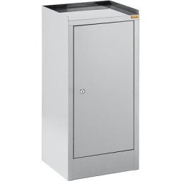 eurokraft basic Armoire à outils, 1 tiroir, 2 tablettes, h x l x p 750 x 350 x 350 mm, gris clair RAL 7035