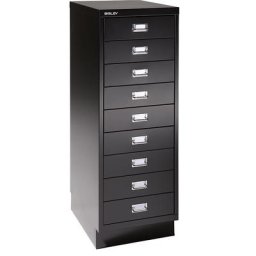 BISLEY MultiDrawer™ série 39, avec socle, format A3, 9 tiroirs, noir