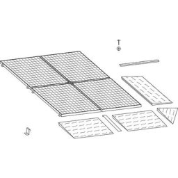 Jonction de rampe, l x p 90 x 1150 mm, charge max. par essieu 500 kg