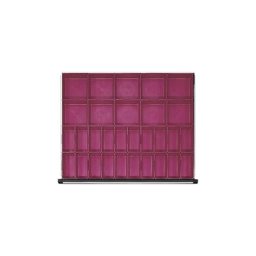 ANKE Godet en plastique pour petites pièces, 30 pièces, pour largeur armoire 910 mm, pour hauteur tiroirs 90 - 150 mm