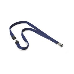 DURABLE Bande textile SOFT COLOUR, pour support avec mousqueton, lot de 20, bleu nocturne