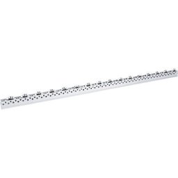 Rail de roulement multi-directionnel, universel, force 5 kg, à intervalles de 75 mm, longueur 2,4 m