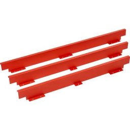 Mini-paroi arrière métallique, pour fixation sur plateau de table, largeur plateau 1800 mm