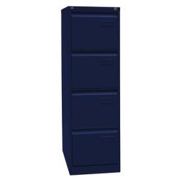 BISLEY Classeur pour dossiers suspendus LIGHT, à 1 rangée, 4 tiroirs, format A4, bleu oxford