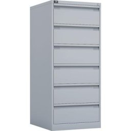 BISLEY Armoire à fiches ECO, format A5, 2 rangées, 6 tiroirs, gris clair