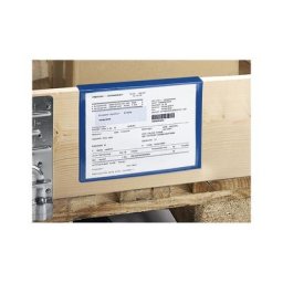 Porte-documents, lot de 100, pour rehausse en bois, format papier A5, bleu