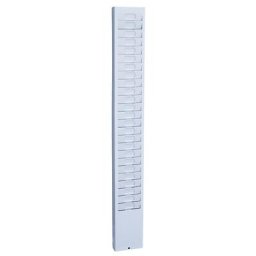 Fichier pour 25 cartes de pointage, pour 25 cartes de pointage, h x l x p 930 x 115 x 40 mm, blanc gris