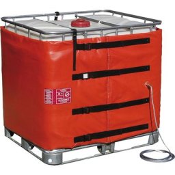 Enveloppe chauffante pour cubitainer IBC ATEX PRO, cubitainers IBC de 1000 litres, 1400 W, silicone, max. 40 °C, IP54