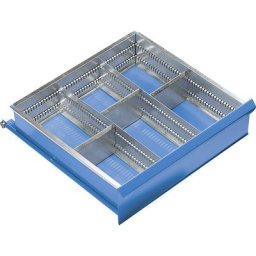 Kit de compartimentation pour tiroirs, 6 casiers pour tiroir hauteur 150 mm, 2 séparations longitudinales, 3 transversales