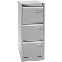 BISLEY Classeur pour dossiers suspendus LIGHT, à 1 rangée, 3 tiroirs, format A4, gris clair