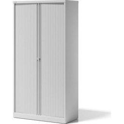 BISLEY Armoire à rideaux ESSENTIALS, h x l x p 1970 x 1000 x 470 mm, 4 tablettes, blanc trafic
