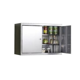 Armoire murale en inox, h x l x p 600 x 900 x 320 mm, 2 tablettes