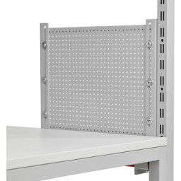 Paroi arrière en tôle perforée, pour fixation sur montants de superstructure, module individuel, h x l 360 x 390 mm