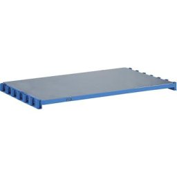 eurokraft pro Porte-panneaux sans supports, avec galet de guidage pré-monté, pour 7 supports max., plastique