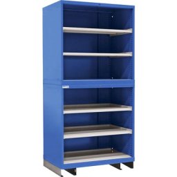 Armoire modulaire, 4 tablettes, charge max. 200 kg, h x l x p 2100 x 1005 x 695 mm
