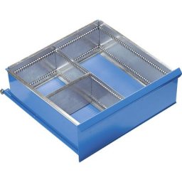 Kit de compartimentation pour tiroirs, 3 casiers pour tiroir hauteur 200 mm, 1 séparation longitudinale, 1 transversale