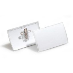 DURABLE CLICK FOLD badge avec pince combinée, lot de 100, h x l 40 x 75 mm