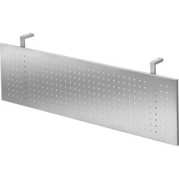 Voile de courtoisie, tôle perforée aluminium, pour tables largeur 1200 mm