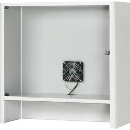 RAU Compartiment pour écran à ventilateur intégré, h x l x p 710 x 720 x 300 mm, gris clair RAL 7035