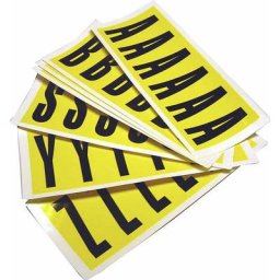 Jeu de caractères, h x l 90 x 38 mm, caractères adhésifs A - Z, 26 cartes
