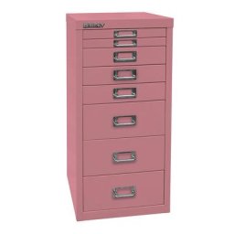 BISLEY MultiDrawer™ série 29, format A4, 8 tiroirs, rose
