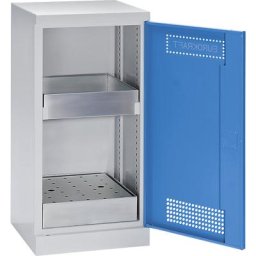 eurokraft pro Armoire de sécurité, armoire hauteur bureau, 1 tablette de rétention, h x l x p 1000 x 500 x 500 mm