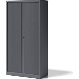 BISLEY Armoire à rideaux ESSENTIALS, h x l x p 1970 x 1000 x 470 mm, 4 tablettes, anthracite