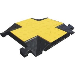 Grande gaine protège-câbles, élément interface, noir/jaune