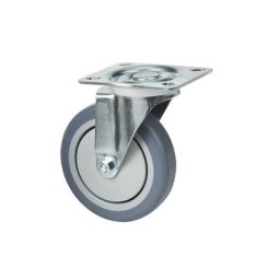 Roue de rechange, Ø 125 mm, force 230 kg, roulette pivotante sans frein
