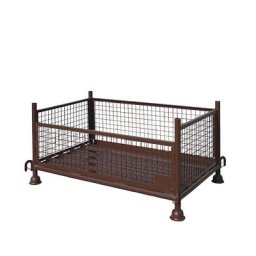 Eichinger Cadre gerbable pour caisse-palette grillagée, L x l x h 1430 x 870 x 700 mm, brun chocolat