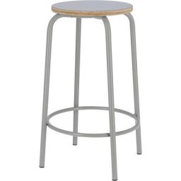 Tabouret de bar PARIS, hauteur assise 650 mm, taupe