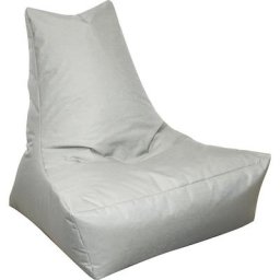 Pouf à dossier LOUNGE, h x l x p 900 x 1000 x 800 mm, argent