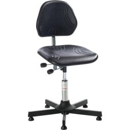 Siège d'atelier COMFORT, avec patins, plage de réglage en hauteur 520 - 650 mm