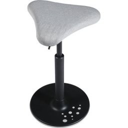 Topstar Tabouret SITNESS H, modèle H1, avec assise triangulaire, habillage gris à motifs, semelle grise
