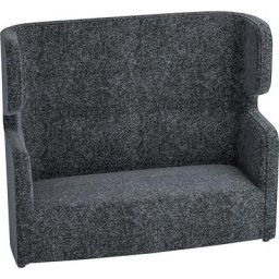 BISLEY Canapé acoustique VIVO, deux places avec dossier haut, anthracite